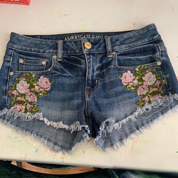 American Eagle Stretch Denim Shorts - Picture 1 of 7